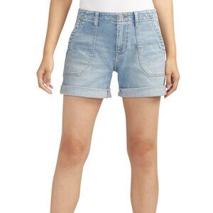 NWT Jag Mid Rise Alex Safari Short In Nassau Blue